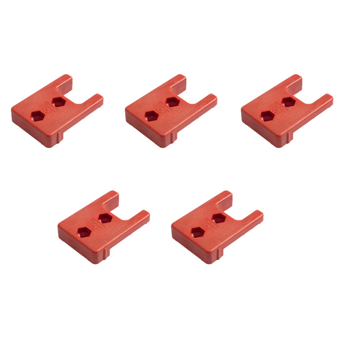 5 Packs Tool Holder Dock Mount for Milwaukee 18V Li-ion Drill Tools Holder,  Hanger(lot of 5,Red)