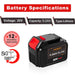 For Dewalt 9.0Ah Battery replacement | 20V Max Li-ion Battery DCB200 DCB201 DCB203 DCB181 DCB180 2 Pack