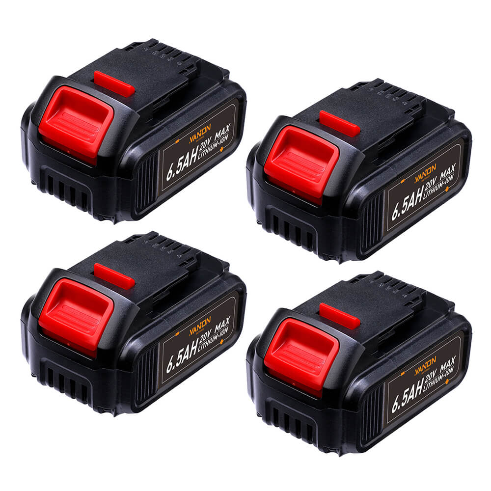 For Dewalt 20V Battery 6.5AH Replacement | DCB205 Li-ion Battery 4 Pac ...