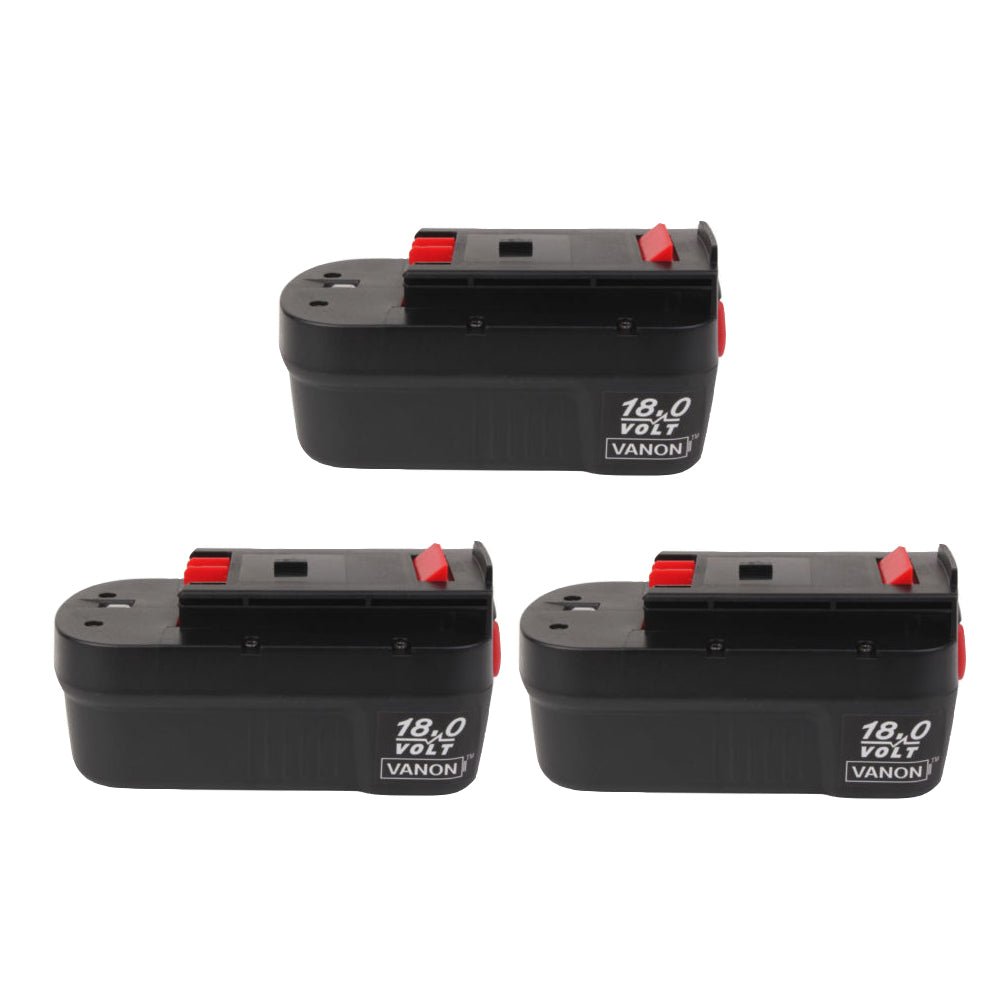2-Pack 18V NICD Battery for Black & Decker HPB18-OPE, NS118, XTC183BK,  EPC18CAK