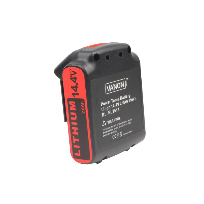 2 Pack For Black and Decker 14.4V BL1514 Battery Replacement