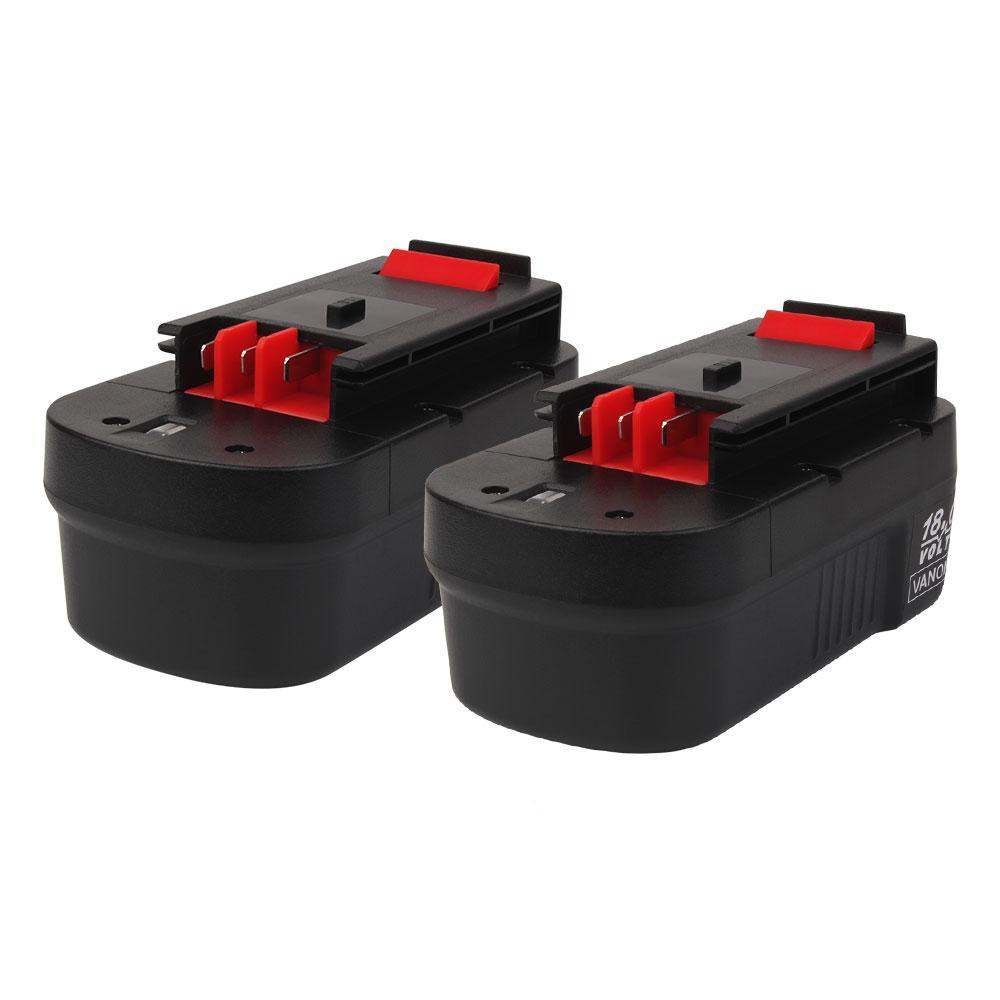 For Black and Decker 18V Battery Replacement | HPB18 3.0Ah Ni-CD 2 Pack ...