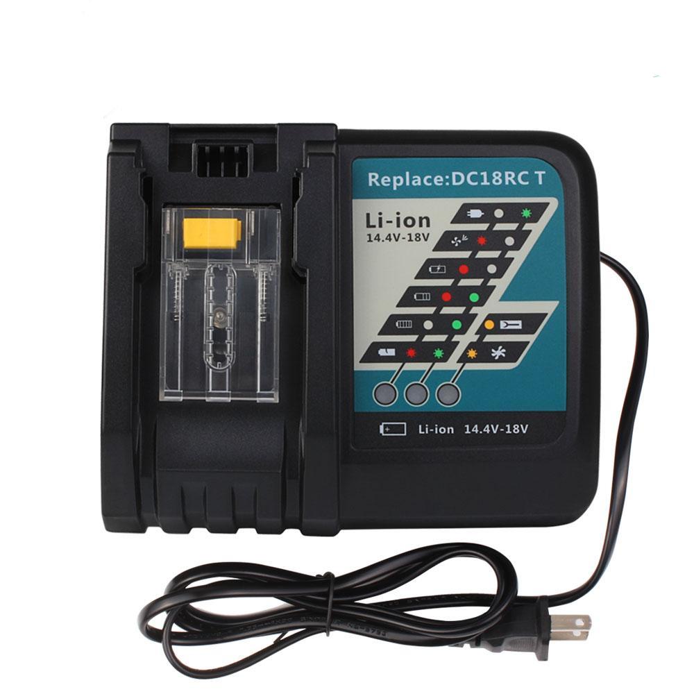 14.4V-18V Rapid Battery Charger for Makita DC18RF/RC Li-ion Bl1860 BL1850 Bl1830