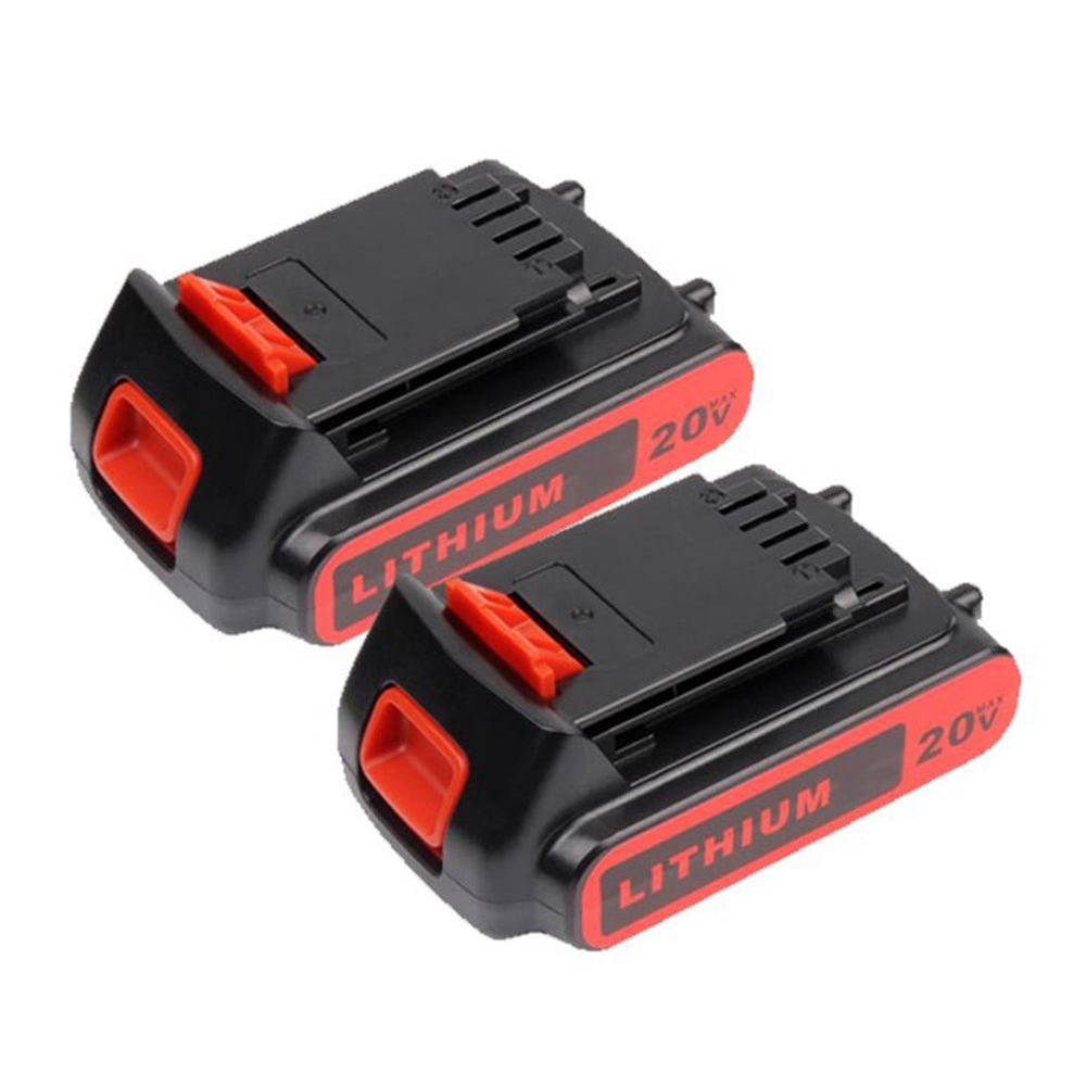 for Black and Decker 20V Max Lbxr20 6.0Ah Li-ion Replacement Battery 2 Pack with Lcs1620 10.8V-20V Lithium Charger for Lbxr20