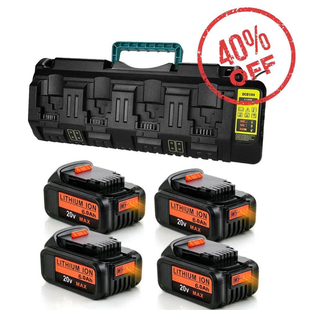 For Dewalt 20V 6.0Ah Battery Replaceemnt DCB203 Li ion Battery 4