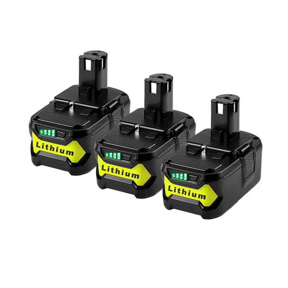 For Ryobi 18V Battery 5Ah Replacement | P108 Lithium Batteries 3 Pack ...