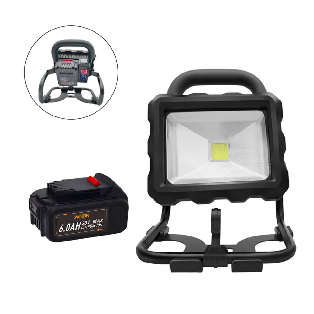 Battery Adapter Light for Black Decker 14.4-20v Lithium-Ion Battery Led  Work Light with Dual